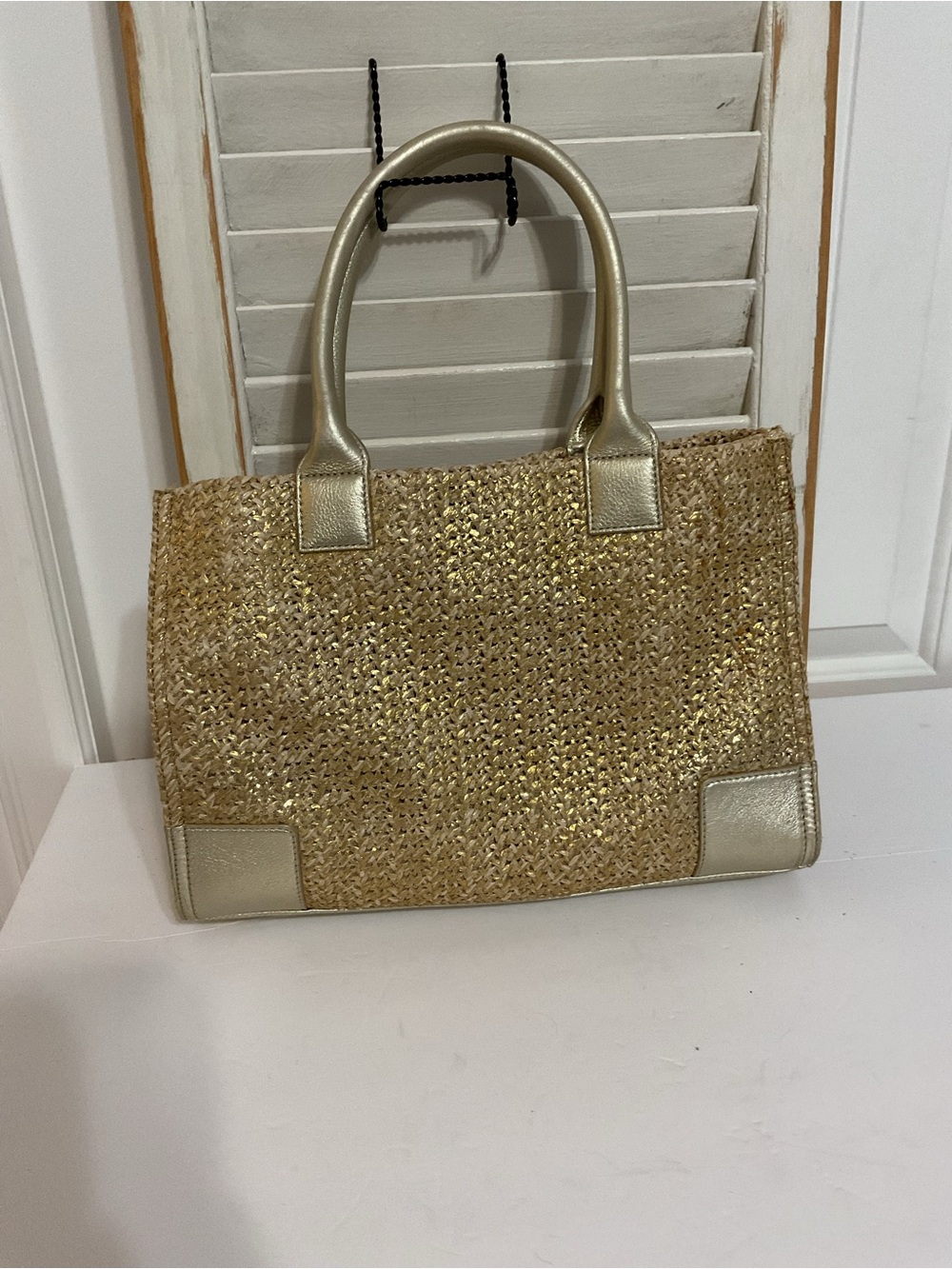 Tory Burch Ella Straw Raffia Tote - Picture 3 of 12